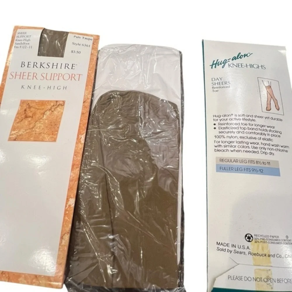Variety 4 Pack Knee Highs Sears Berkshire 5 Pairs Total Colorful Work Office NEW